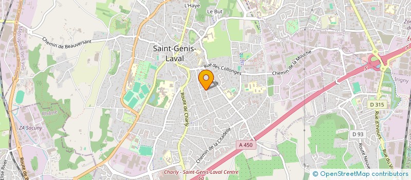 localisation de l'entreprise SCI ROCPOL  SAINT-GENIS-LAVAL