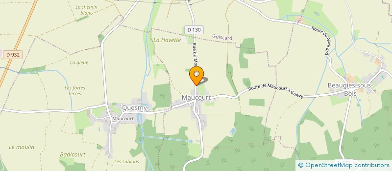 localisation de l'entreprise SCI ROCROY CHAUSSEE  MAUCOURT