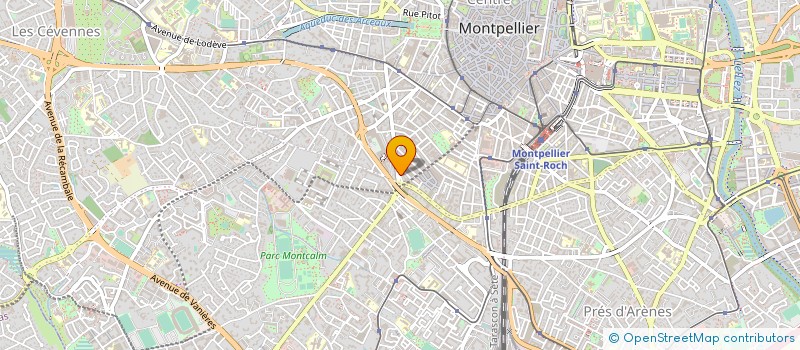 localisation de l'entreprise SCI ROCS à MONTPELLIER