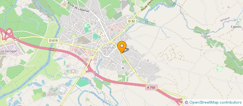 localisation de l'entreprise SCI ROCSABAL  GIGNAC