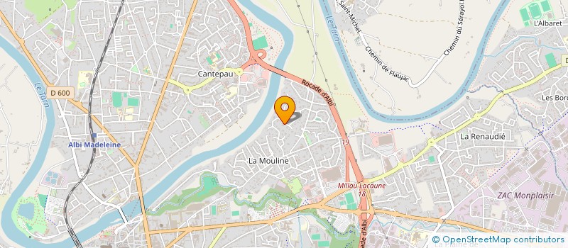 localisation de l'entreprise SCI ROCTEYSSIER à ALBI