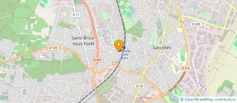 localisation de l'entreprise SCI ROD à SAINT-BRICE-SOUS-FORET