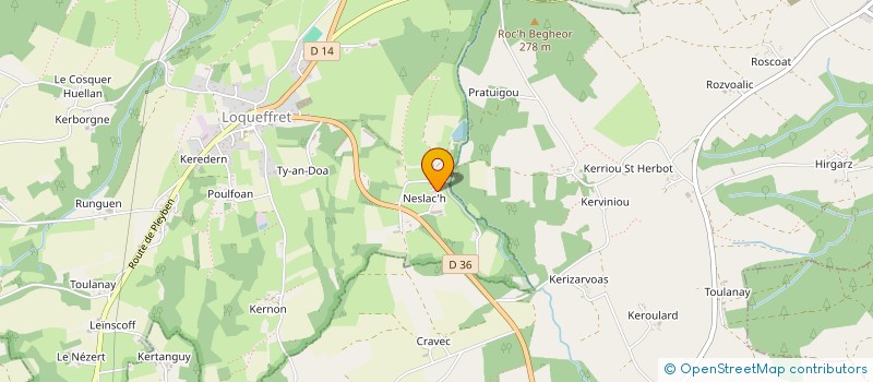 localisation de l'entreprise SCI ROD  LOQUEFFRET