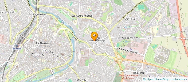 localisation de l'entreprise SCI RODA  POITIERS