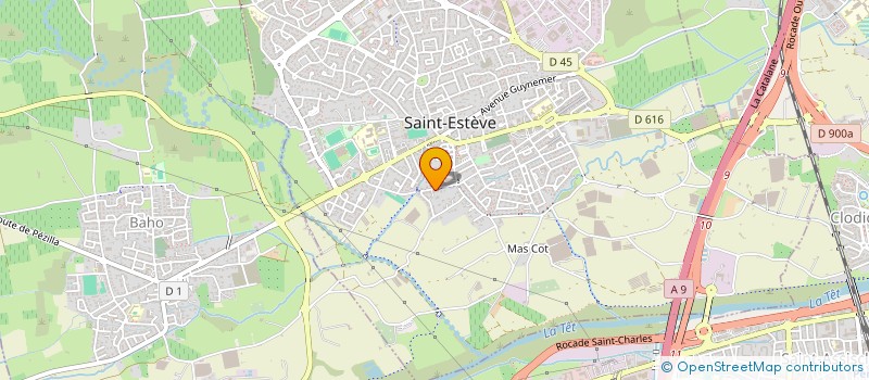 localisation de l'entreprise SCI RODAL  SAINT-ESTEVE