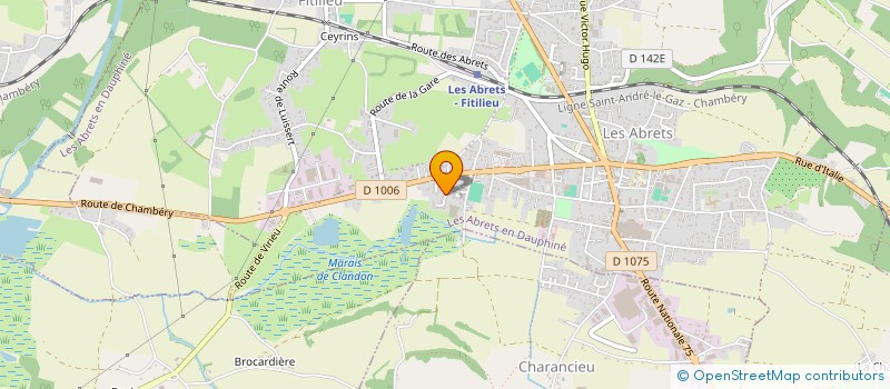 localisation de l'entreprise SCI RODALVAS  LES ABRETS-EN-DAUPHINE