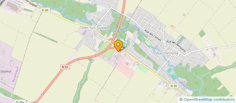 localisation de l'entreprise SCI RODE  ISLES-SUR-SUIPPE