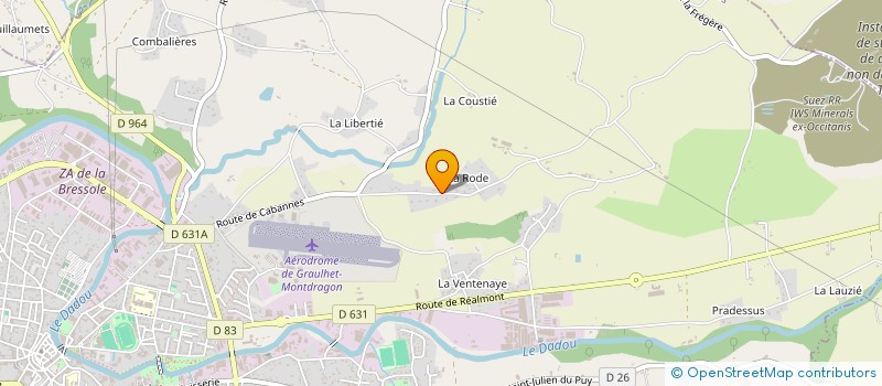 localisation de l'entreprise SCI RODE  GRAULHET