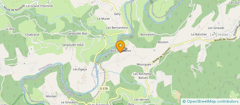 localisation de l'entreprise SCI RODERITO  LE CRESTET