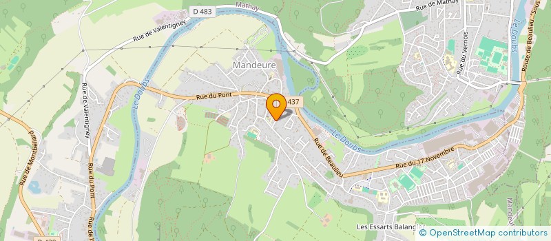 localisation de l'entreprise SCI RODESCHINI  MANDEURE