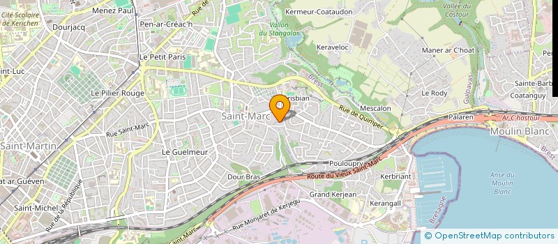 localisation de l'entreprise SCI RODEZ  BREST