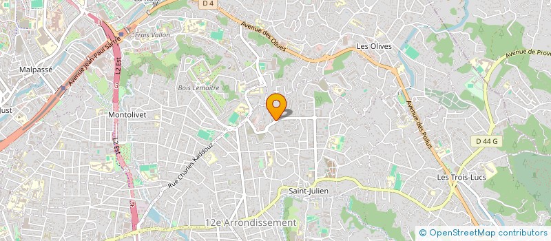 localisation de l'entreprise SCI RODI à MARSEILLE