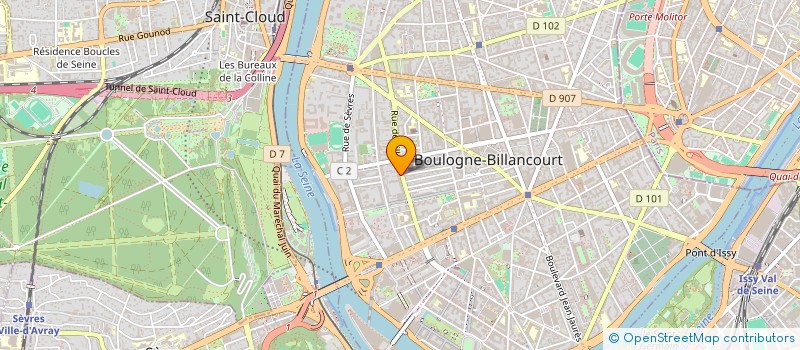 localisation de l'entreprise SCI RODIER à BOULOGNE-BILLANCOURT