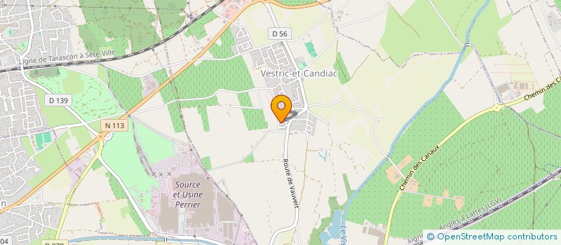 localisation de l'entreprise SCI RODIGER  VESTRIC-ET-CANDIAC