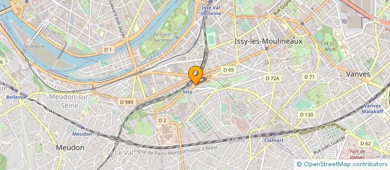 localisation de l'entreprise SCI RODIN à ISSY-LES-MOULINEAUX