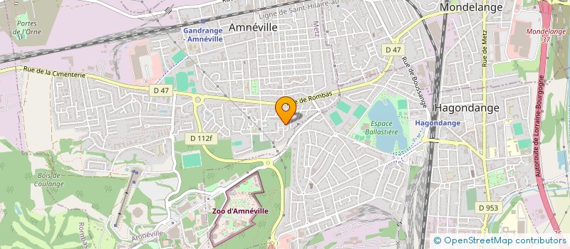 localisation de l'entreprise SCI RODIN  AMNEVILLE