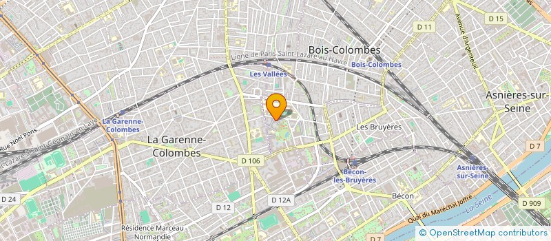 localisation de l'entreprise SCI RODIN à BOIS-COLOMBES
