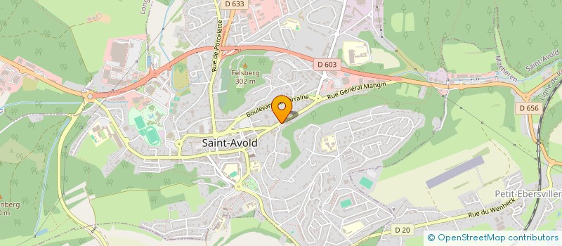 localisation de l'entreprise SCI RODIO à SAINT-AVOLD