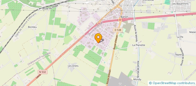 localisation de l'entreprise SCI RODISA  ROMANS-SUR-ISERE