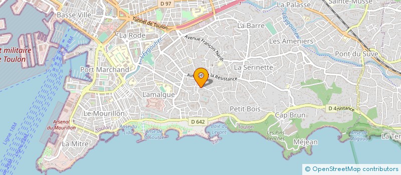 localisation de l'entreprise SCI RODITIE à TOULON