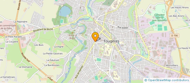 localisation de l'entreprise SCI RODKOFF  FOUGERES