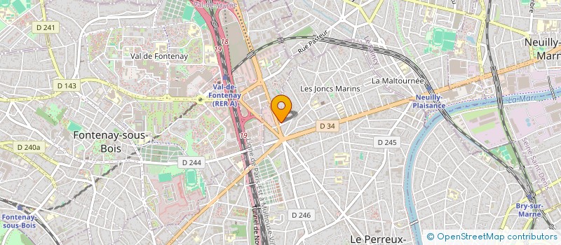 localisation de l'entreprise SCI RODOCO  LE PERREUX-SUR-MARNE