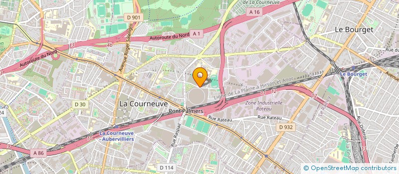 localisation de l'entreprise SCI RODRIGUES à LA COURNEUVE