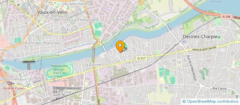 localisation de l'entreprise SCI RODRIGUES  DECINES-CHARPIEU