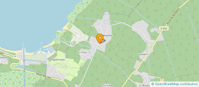 localisation de l'entreprise SCI RODRIGUES & FRERES  BISCARROSSE