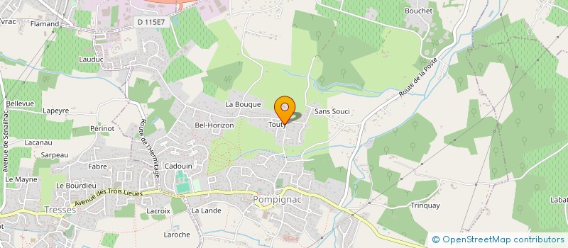 localisation de l'entreprise SCI RODRIGUES PIERRE  POMPIGNAC