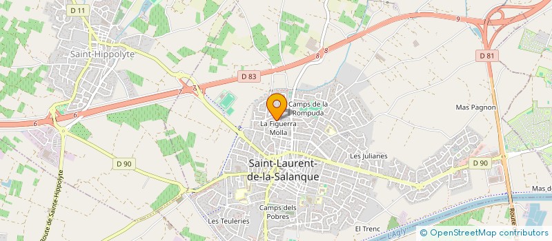 localisation de l'entreprise SCI RODRIGUEZ  SAINT-LAURENT-DE-LA-SALANQUE