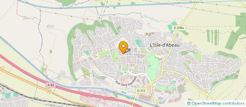 localisation de l'entreprise SCI RODRIGUEZ RIVIER  L'ISLE-D'ABEAU