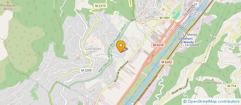 localisation de l'entreprise SCI RODUL  GATTIERES