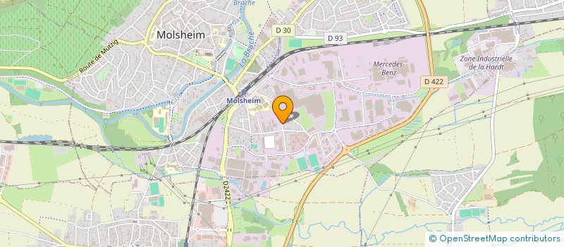 localisation de l'entreprise SCI ROFERMES  MOLSHEIM