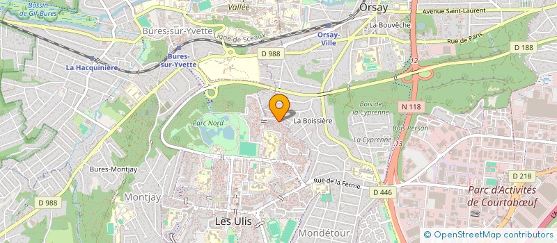 localisation de l'entreprise SCI ROFFE AXIOME à LES ULIS