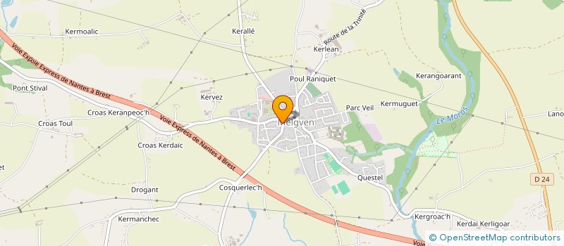 localisation de l'entreprise SCI ROGANN  MELGVEN