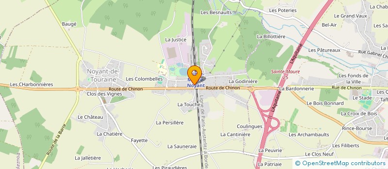 localisation de l'entreprise SCI ROGAUME  NOYANT-DE-TOURAINE