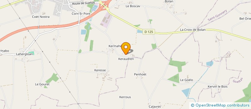 localisation de l'entreprise SCI ROGEANNE  SAINT-GERAND-CROIXANVEC