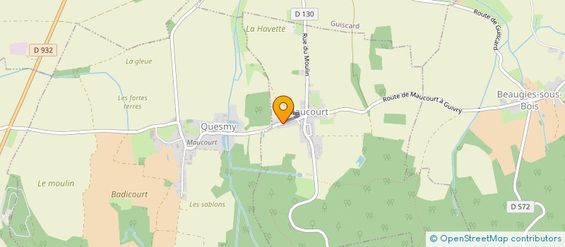 localisation de l'entreprise SCI ROGER  MAUCOURT