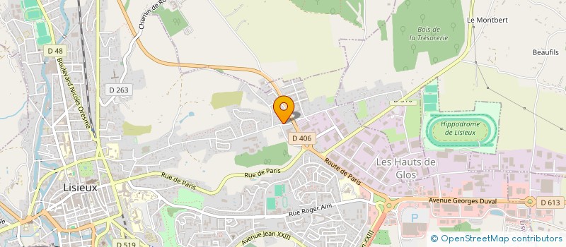 localisation de l'entreprise SCI ROGER à LISIEUX