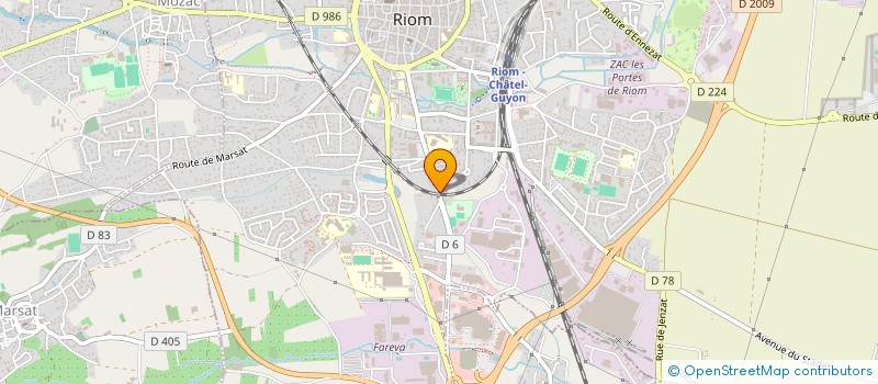 localisation de l'entreprise SCI ROGER  RIOM