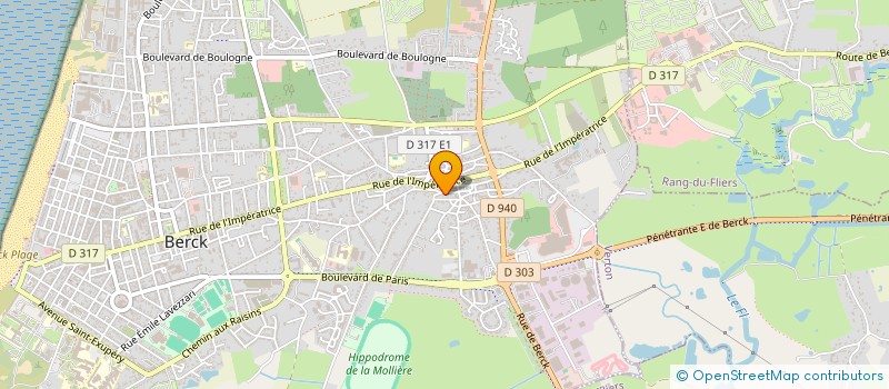 localisation de l'entreprise SCI ROGER  BERCK