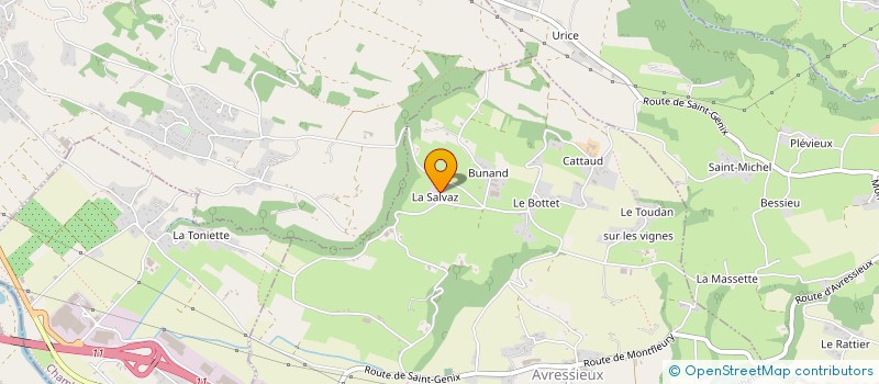 localisation de l'entreprise SCI ROGER  AVRESSIEUX