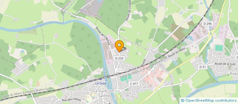 localisation de l'entreprise SCI ROGER  LA SUZE-SUR-SARTHE