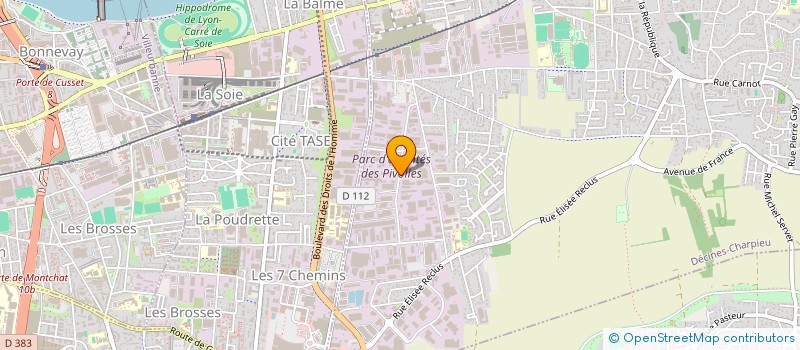 localisation de l'entreprise SCI ROGER COMTE  DECINES-CHARPIEU