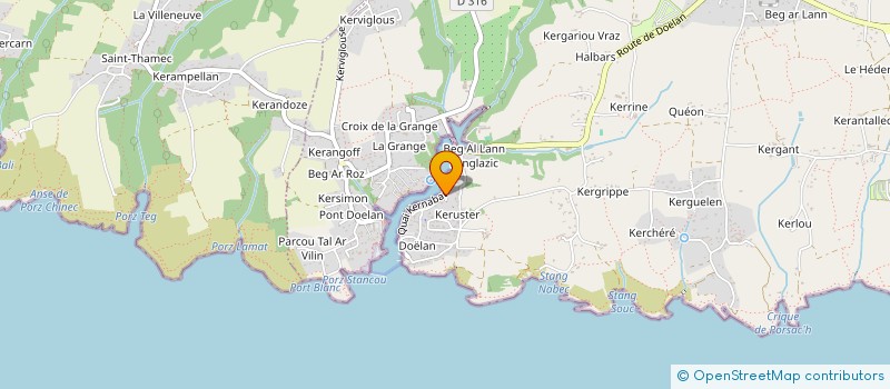 localisation de l'entreprise SCI ROGER ET JEANNETTE  CLOHARS-CARNOET