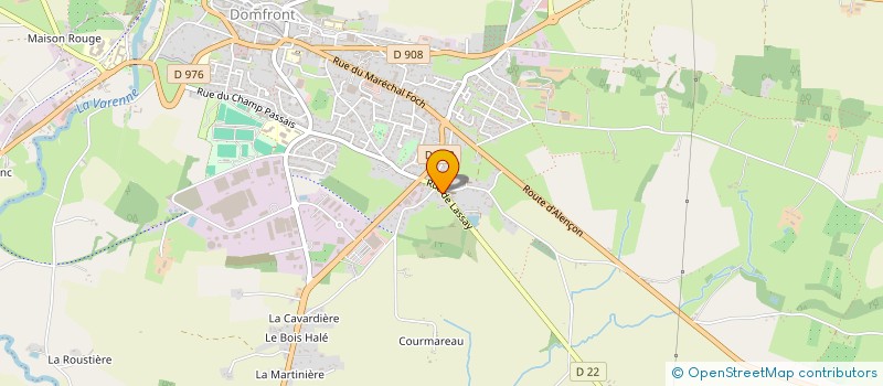 localisation de l'entreprise SCI ROGER FRERES à DOMFRONT-EN-POIRAIE