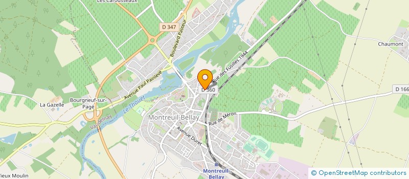 localisation de l'entreprise SCI ROGER GOURDON  MONTREUIL-BELLAY