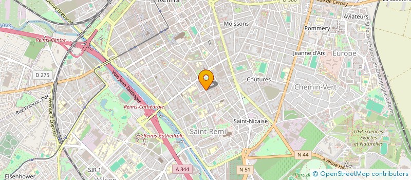 localisation de l'entreprise SCI ROGER GUY  REIMS