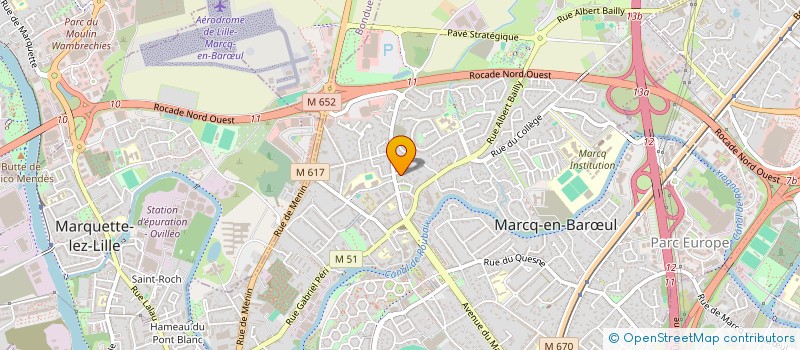 localisation de l'entreprise SCI ROGER SALENGRO à MARCQ-EN-BARŒUL